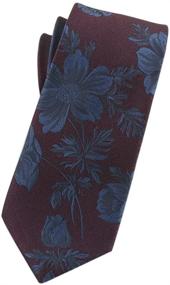 img 2 attached to Purple Floral Fashion Gentleman Necktie