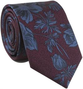 img 4 attached to Purple Floral Fashion Gentleman Necktie