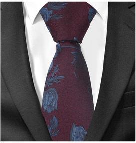 img 3 attached to Purple Floral Fashion Gentleman Necktie