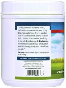 img 2 attached to Carlson L Glutamine Powder Amino Acid Sports Nutrition