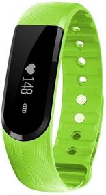 img 4 attached to 📟 Padgene Fitness Tracker ID101 with Heart Rate Monitor, Bluetooth 4.0 Bracelet for Android 4.0+ and iOS 7.0+ - Pedometer, Sleep Monitor, Message Reminder, Anti-Lost