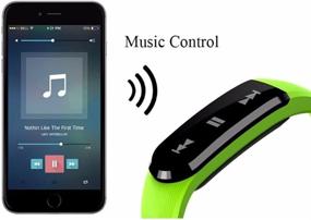 img 1 attached to 📟Padgene Фитнес-трекер ID101 с измерением сердечного ритма, браслет Bluetooth 4.0 для Android 4.0+ и iOS 7.0+ - Шагомер, Мониторинг сна, Напоминание о сообщениях, Анти-потеря