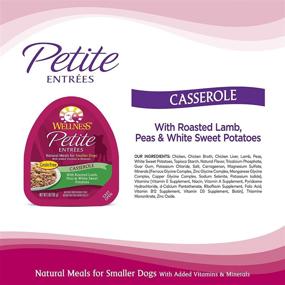 img 3 attached to 🐶 Wellness Petite Entrees 3oz Cup Pack of 24 Casserole Lamb - Grain-Free Wet Food for Small Breed Dogs