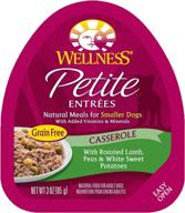 🐶 wellness petite entrees 3oz cup pack of 24 casserole lamb - grain-free wet food for small breed dogs logo