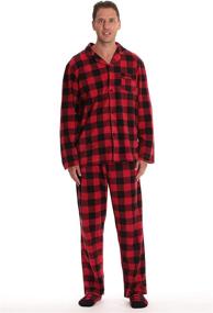 img 2 attached to Cozy and Stylish Family Pajamas for Men with Followme Printed Fleece Design