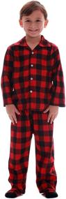 img 1 attached to Cozy and Stylish Family Pajamas for Men with Followme Printed Fleece Design