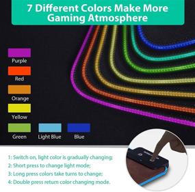 img 1 attached to 🖱️ Wireless Charging RGB Gaming Mouse Pad - FutureCharger, Large Extended Soft Mouse Pad and Keyboard Pad with 10W Wireless Charger - Compatible with iPhone 13/12/12 Pro/11 Pro/Xs Max/Samsung Galaxy S10/S9 - Brown