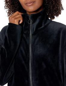 img 2 attached to 🧘 Stay Stylish and Comfortable: Core 10 Women's Standard Luxe Velvet Full-Zip Yoga Jacket