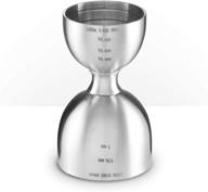 piña barware stainless steel commercial 2oz. / 1oz. bell style measuring jigger bar tool - brushed finish, one jigger: accurate and durable cocktail mixing essential! logo