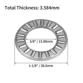 img 2 attached to Подшипники Uxcell 8 дюймов, 16000 об/мин, ограничение