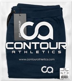 img 2 attached to Contour Athletics Joggers Sweatpants CA1003 MB Men's Clothing for Active