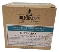 💪 ultimate hair strengthening: dr. miracles strengthen hot gro hair/scalp treatment 4oz super (3 pack) logo
