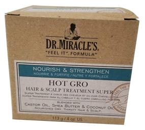 img 1 attached to 💪 Ultimate Hair Strengthening: Dr. Miracles Strengthen Hot Gro Hair/Scalp Treatment 4oz Super (3 Pack)