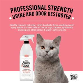 img 1 attached to 🐱 Skout’s Honor: Urine and Odor Destroyer - Professional Strength Stain and Odor Remover for Cats - All Natural Solution