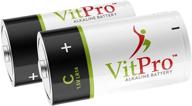 vitpro 6 pack c cell all-purpose alkaline 🔋 batteries - long-lasting 1.5v everyday high performance (6 pack) logo