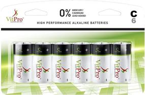 img 1 attached to VitPro 6 Pack C Cell All-Purpose Alkaline 🔋 Batteries - Long-lasting 1.5V Everyday High Performance (6 Pack)