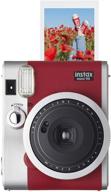 фотоаппарат fujifilm instax mini 90 neo classic, 📸 красный - мгновенная пленочная камера в сша с улучшенной оптимизацией поисковых систем (seo). логотип