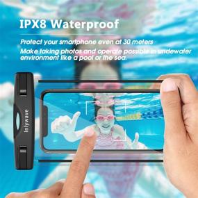 img 2 attached to 📱 Inlywave Waterproof Phone Case (2-Pack) - IPX8 Certified, Dustproof & Waterproof. Compatible with iPhone X/XR/XSMAX/8/7/6, Samsung Galaxy S9/S8/S7, Huawei & More (Up to 6.5inch)