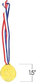 img 2 attached to 🏅 ArtCreativity Gold Prize Medal Set of 12 on Ribbon Necklaces - Olympic Style Metal Winner Awards for Kids in Sports, Talent Shows, Spelling Bees - Gymnastic Birthday Party Favors