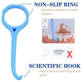 img 2 attached to 🔧 Convenient Aligner Remover Tool with Retainer Case: Ventilated Accessories for Easy Oral Care Disassembly (2-Pack)