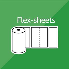 img 1 attached to 🧻 Solimo Basic Flex-Sheets Paper Towels - 12 Value Rolls, White, 150 Sheets per Roll (New Version) by Amazon Brand