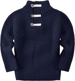 img 4 attached to Makkrom Pullover Sweaters Turtleneck Comfortable Boys' Clothing ~ Sweaters