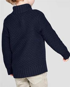 img 1 attached to Makkrom Pullover Sweaters Turtleneck Comfortable Boys' Clothing ~ Sweaters