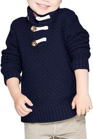 img 3 attached to Makkrom Pullover Sweaters Turtleneck Comfortable Boys' Clothing ~ Sweaters