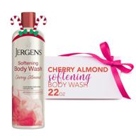 🍒 jergens softening cherry almond body wash - hydrating skin cleanser, paraben-free, 22oz, ph balanced, dye-free, dermatologist tested logo