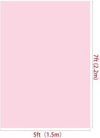 img 3 attached to Kate 5x7ft Pure Pink Backdrop - 📸 Light Pink Solid Color Background for Stunning Studio Photos