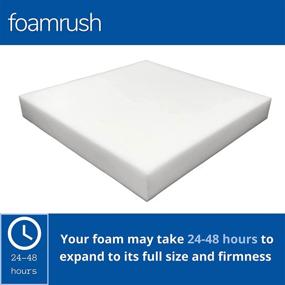 img 3 attached to 🪑 FoamRush 4" x 22 x 22" Upholstery Foam - High Density Firm Foam with Soft Support for Chair Cushions, Dinning Chairs, Wheelchair Seat Cushion Replacement