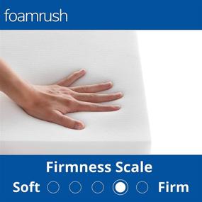 img 2 attached to 🪑 FoamRush 4" x 22 x 22" Upholstery Foam - High Density Firm Foam with Soft Support for Chair Cushions, Dinning Chairs, Wheelchair Seat Cushion Replacement