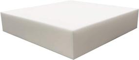 img 4 attached to 🪑 FoamRush 4" x 22 x 22" Upholstery Foam - High Density Firm Foam with Soft Support for Chair Cushions, Dinning Chairs, Wheelchair Seat Cushion Replacement