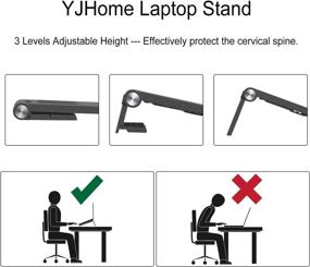 img 2 attached to YJHome Foldable Portable Adjustable Ergonomic