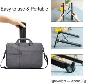 img 1 attached to YJHome Foldable Portable Adjustable Ergonomic