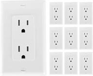 enhance your space with 🏠 the white decorator receptacle outlet plate логотип