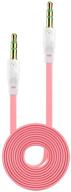 cellet pink flat wire audio 🎧 cable 3.5mm for smartphones, tablets, mp3 players logo