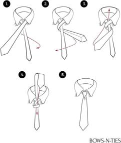 img 3 attached to 👔 Галечный микрофиброзный лавандовый мужской галстук от Bows N Ties: стильный аксессуар для ухоженного вида.