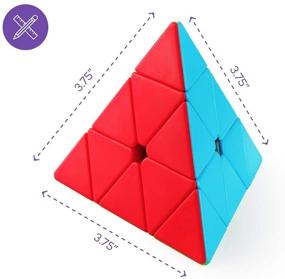 img 3 attached to 🔺 D FantiX Qiming Pyramid Stickerless Triangle: Dynamic Twist & Turns for Speed Cubing Enthusiasts