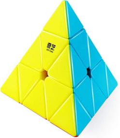 img 4 attached to 🔺 D FantiX Qiming Pyramid Stickerless Triangle: Dynamic Twist & Turns for Speed Cubing Enthusiasts