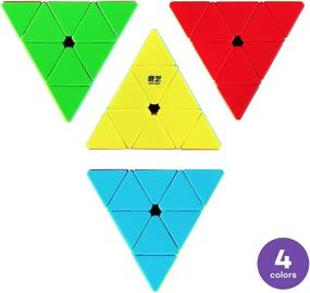 img 2 attached to 🔺 D FantiX Qiming Pyramid Stickerless Triangle: Dynamic Twist & Turns for Speed Cubing Enthusiasts