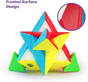 img 1 attached to 🔺 D FantiX Qiming Pyramid Stickerless Triangle: Dynamic Twist & Turns for Speed Cubing Enthusiasts