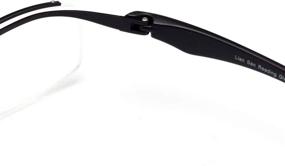 img 2 attached to Liansan Metal Frame Flip Up Lens Reading Glasses Readers for Men and Women 3802 - Black & Brown Shades