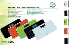 img 2 attached to NewlineNY Mini Travel Digital Bathroom Scale (Black) - 700 Series - No Sleeve