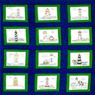 themed stamped white blocks pkg lighthouses logo