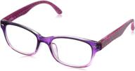 👓 foster grant women's cully rectangular reading glasses: stylish eyewear for clear vision logo