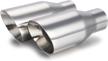 lcgp universal exhaust polished stainless replacement parts logo