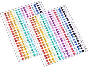 img 1 attached to Self Adhesive Rhinestone Stickers Festival Assorted