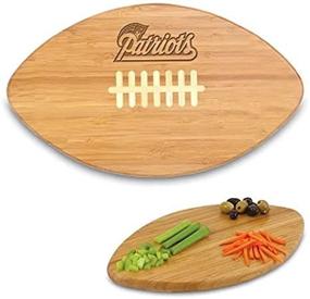 img 2 attached to 🏈 New England Patriots Touchdown Bamboo Cutting Board - Perfect for Picnic Time