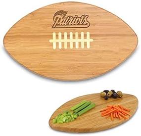 img 1 attached to 🏈 New England Patriots Touchdown Bamboo Cutting Board - Perfect for Picnic Time